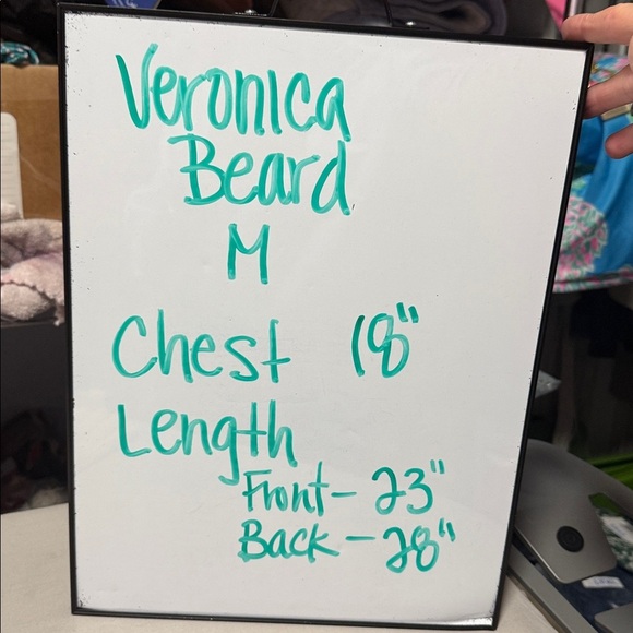 Veronica Beard Ivory Crochet Knit Sleeveless Sweater with Cotton Curved Back Hem - Picture 9 of 12